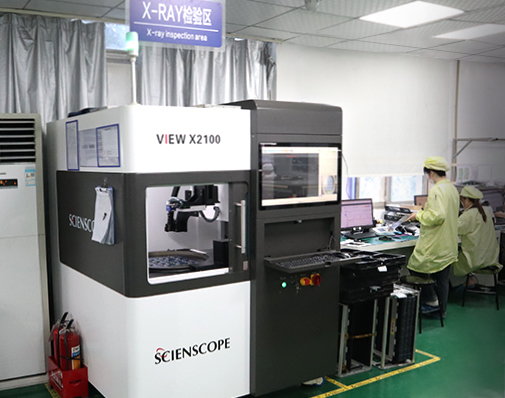 X-ray inspection equipment in PCBasic's assembly factory